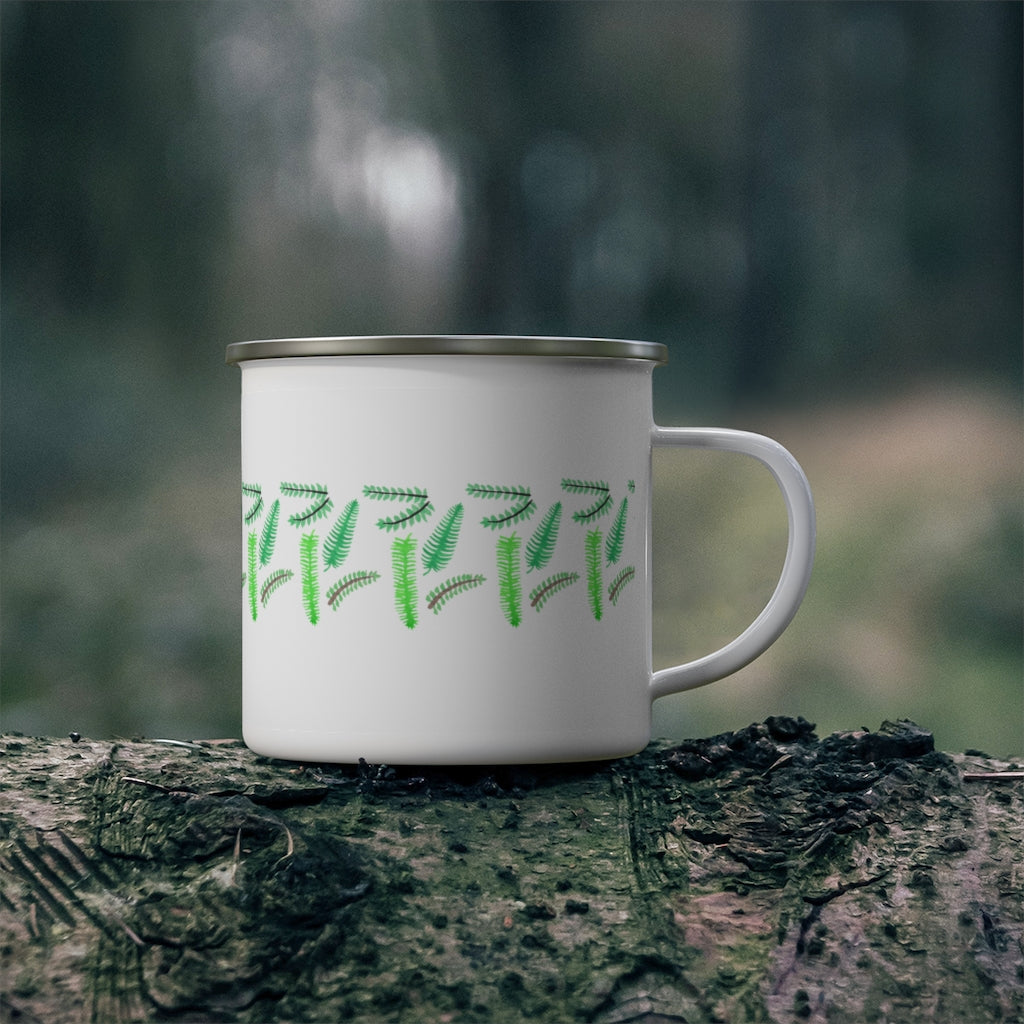 Fern Enamel Camping Mug