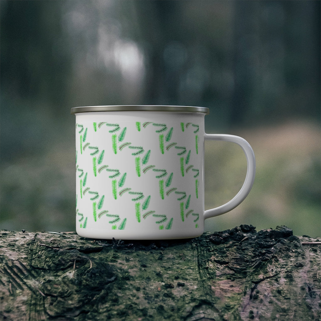 Fern Enamel Camping Mug