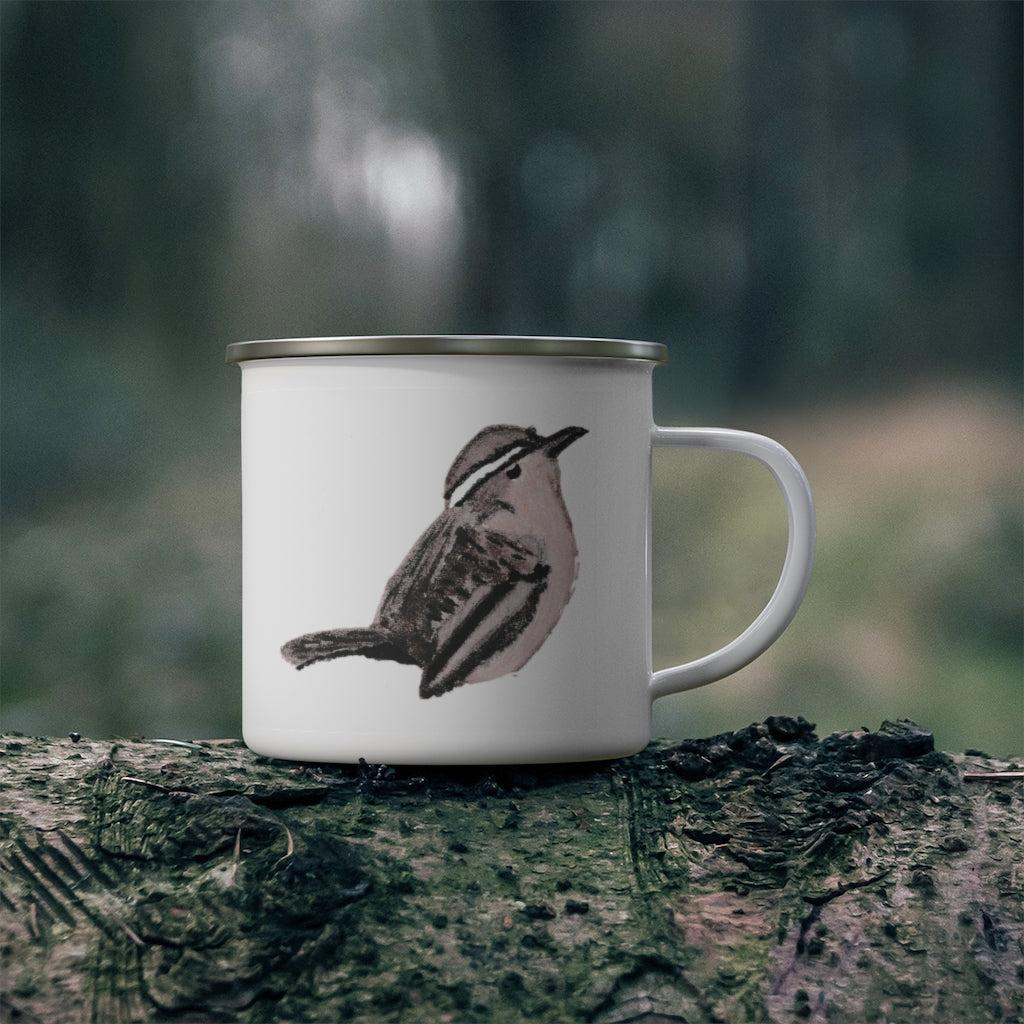 Wren Enamel Camping Mug